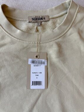 Yeezy Crewneck Tee in Light Beige